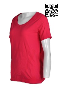 T610訂製度身女士T恤  設計個性T恤  印製T恤  T恤制服公司   液氨  紅色  低 胸 t 恤 好看 t 恤 不 透 白 t  素面 t 恤 批發